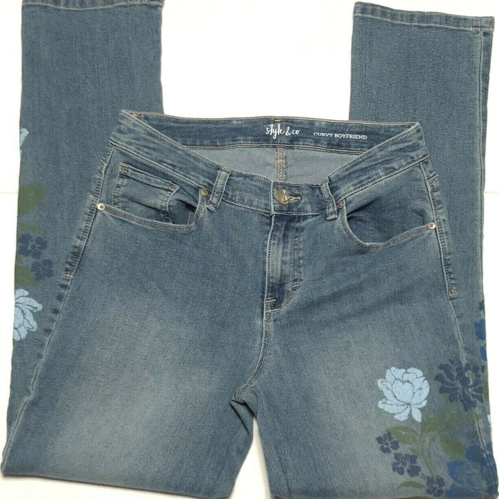 Style & Co Curvy Boyfriend Size 4 Women's Jeans